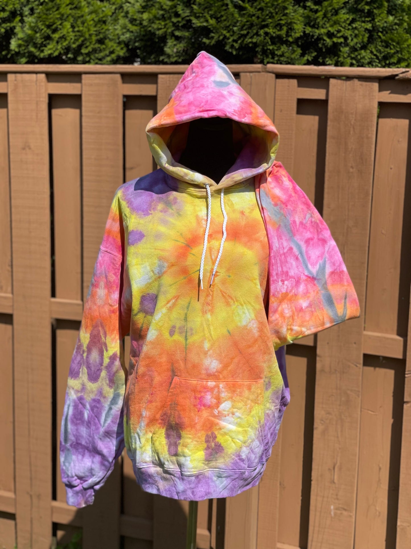 Xl Unisex Sunset Explosion Hoodie