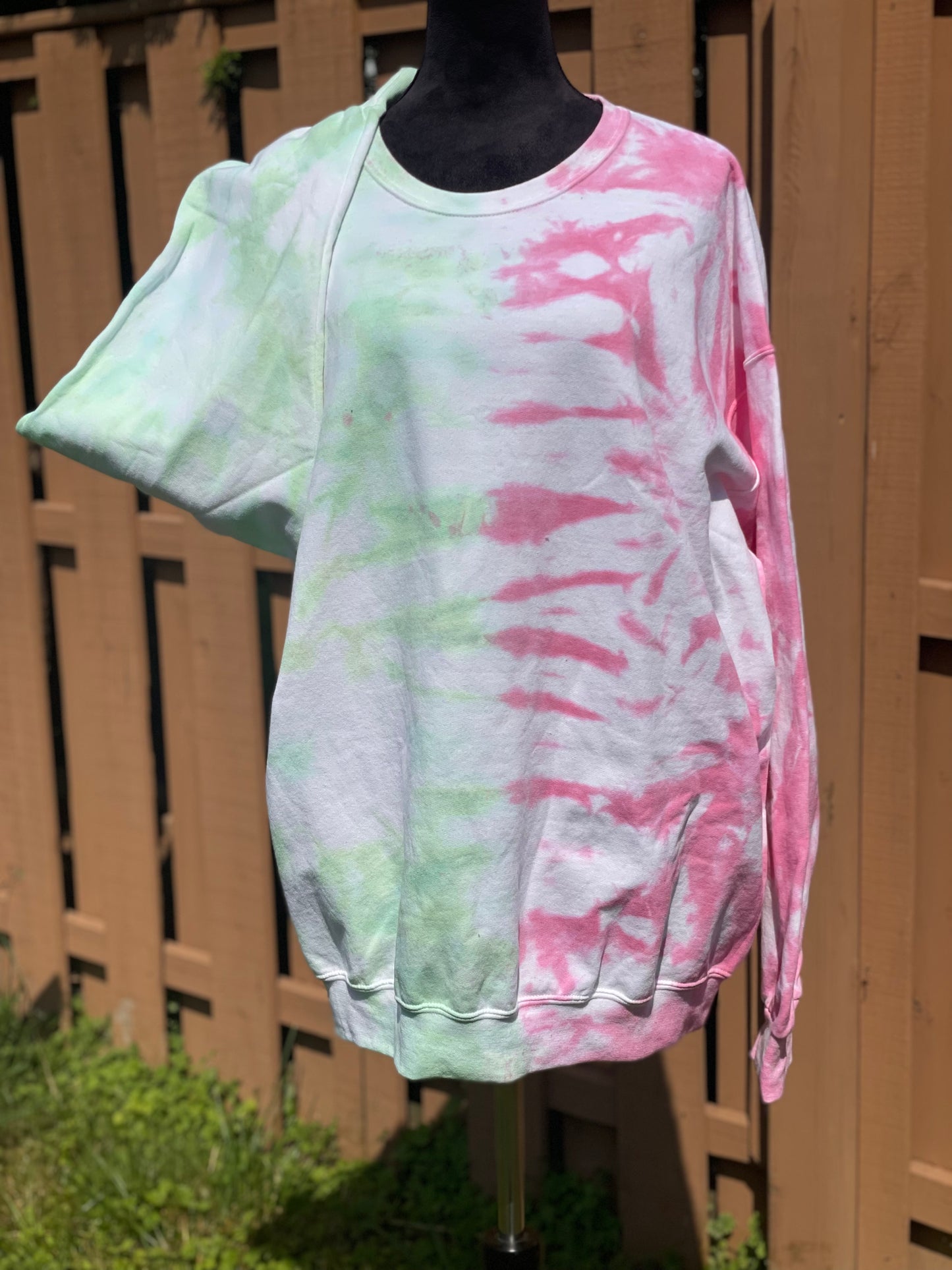 2x Unisex Split Personality Crewneck