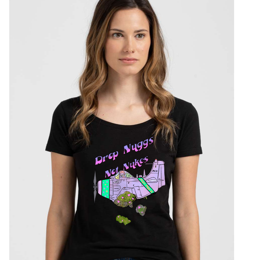 Nuggs Not Nukes Womans Cut T