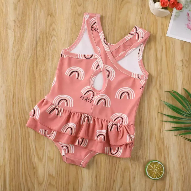 Retro Rainbow Swimsuit