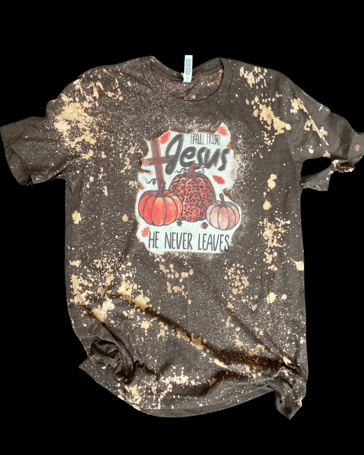 Fall For Jesus Bleached Tshirt