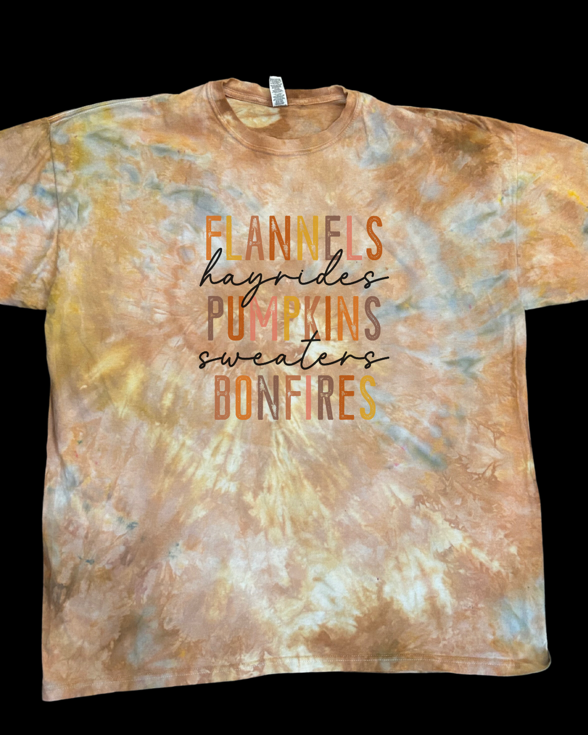 Fall Things Tie Dye Tshirt