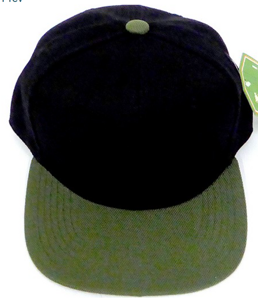 Black & Olive 2 Tone Kids Snapback