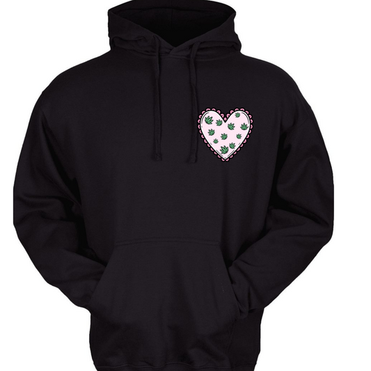 Nuggs Not Nukes Pocket Heart Hoodie