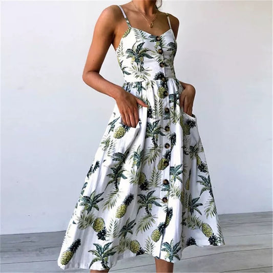 Pineapple Paradise Vineyard Dress