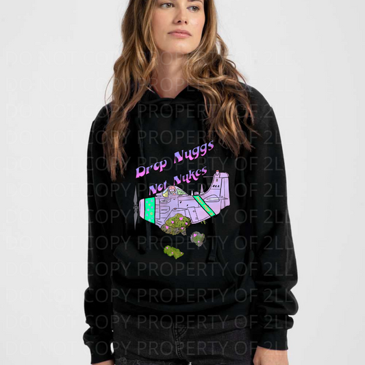 Nuggs Not Nukes premium fleece hoodie