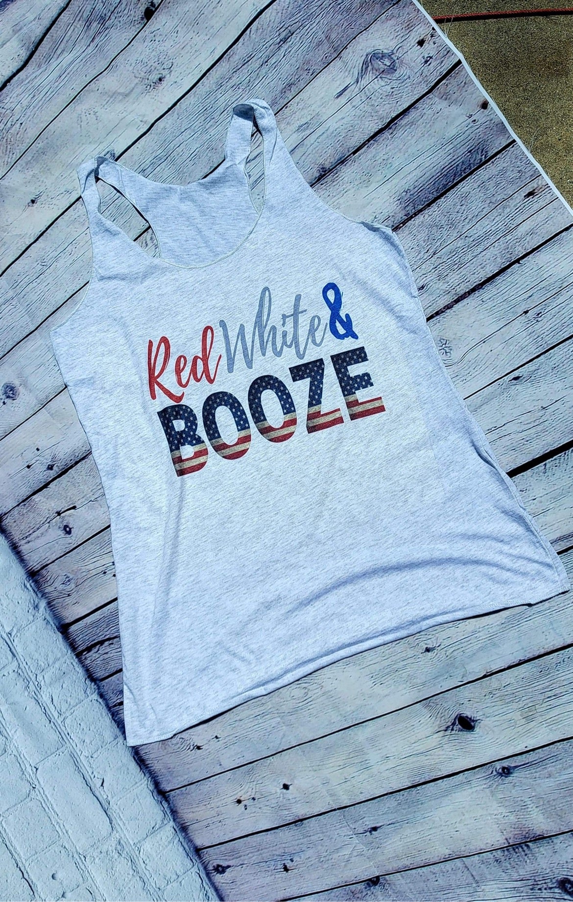 Red white and booze tank