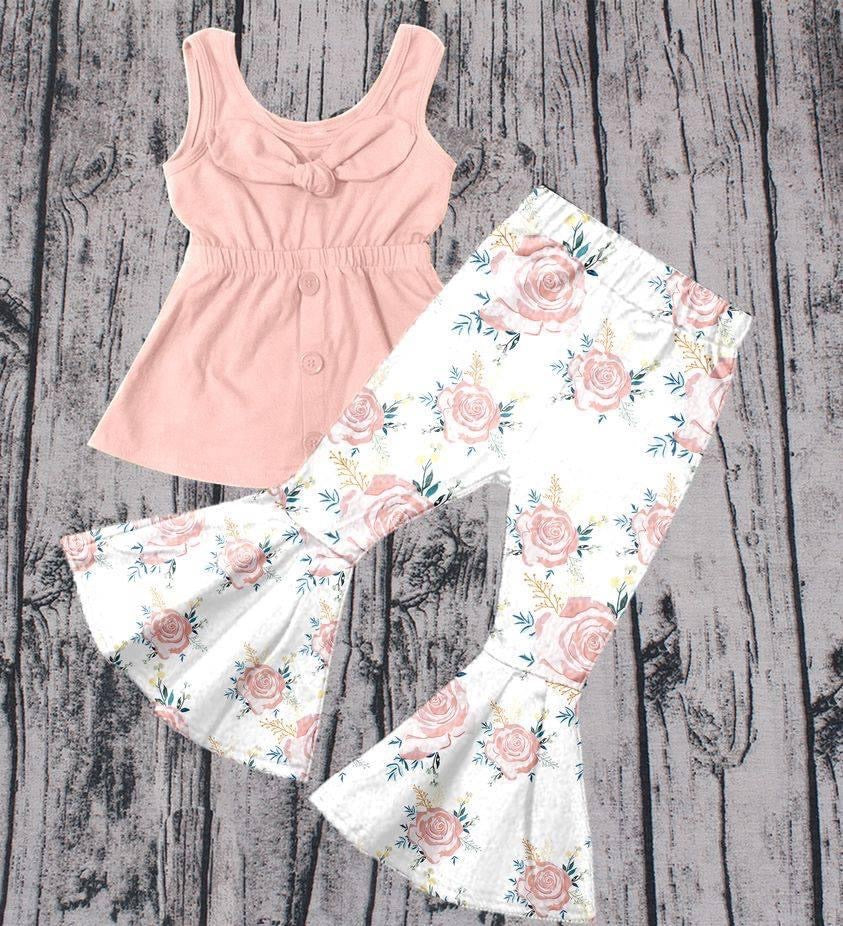 Pretty In Pink Floral Flare Set