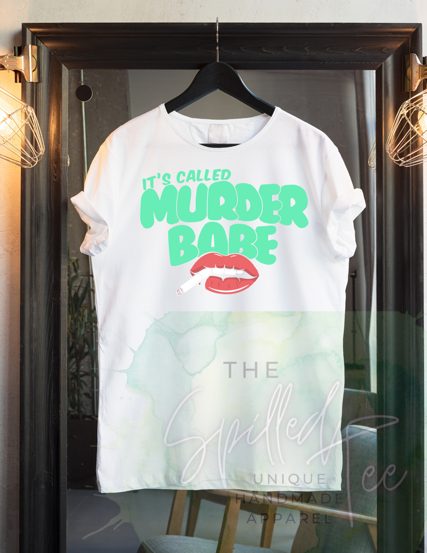 Green It’s Murder Babe Graphic